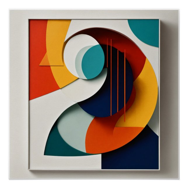 Balance in Form A Minimalist Abstract Poster (Front)