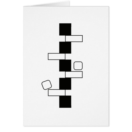 "Balance" Modern Art Card (5" x 7") (Front)