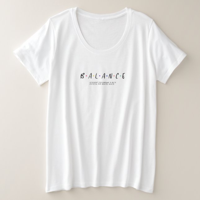 BALANCE PLUS SIZE T-Shirt (Design Front)
