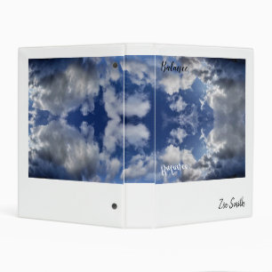Balance reflection blue sky white Cornish Clouds Mini Binder