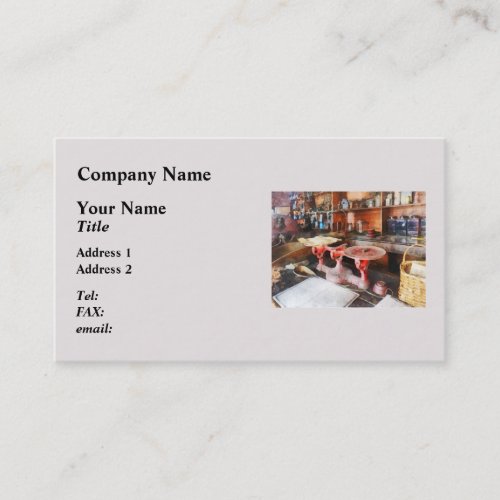 Balance Scale in General Store Business Card