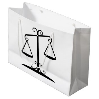 Balance Scales Large Gift Bag by lucidreality at Zazzle