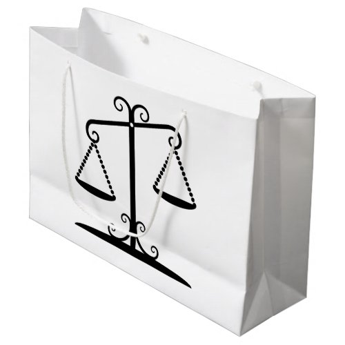 balance scales large gift bag