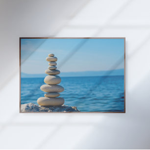 Balance Stones Zen Minimalist Wall Art