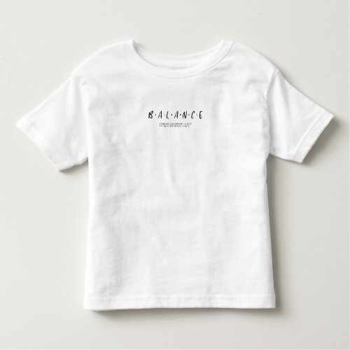 BALANCE TODDLER T_SHIRT