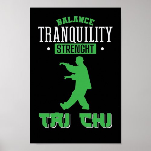 Balance Tranquility Strenght Tai Chi Poster