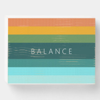 "Balance" Wooden Box Sign