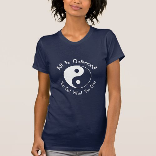 Balance Yin Yang Symbol T_Shirt