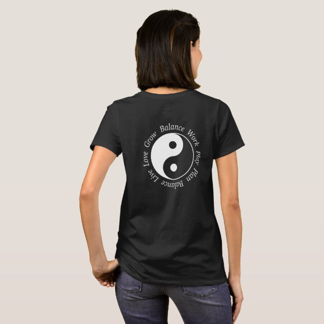 Balance Yin Yang Symbol T-Shirt (Back Full)