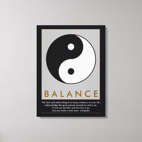 balance zen yin_yang quote canvas print