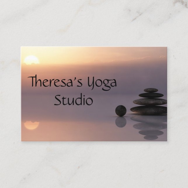 Balance Zen Yoga Business Cards (Front)