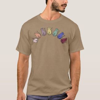 Balanced Cats Rainbow Animals T-Shirt