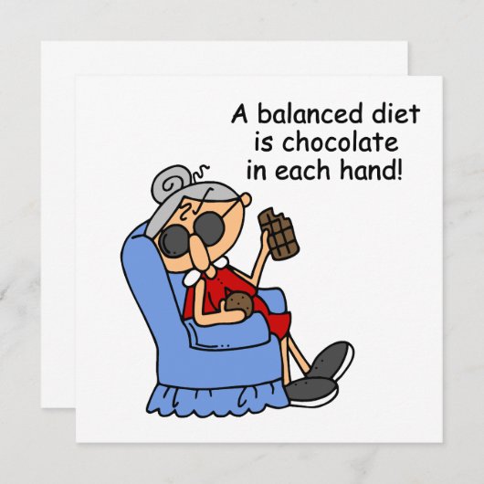 Balanced Chocolate Diet (Front/Back)