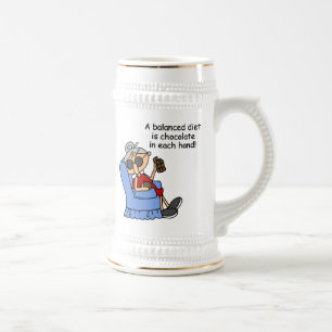 Balanced Chocolate Diet Beer Stein