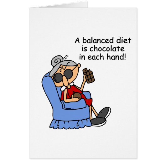 Balanced Chocolate Diet Cards (Front)