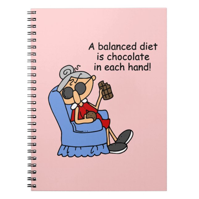 Balanced Chocolate Diet Notebook (Front)