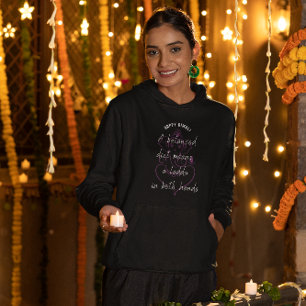 Balanced diet means laddu in both hands Diwali Hoodie