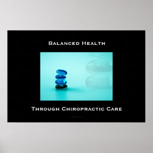 Balanced Health Through Chiropractic Care Poster 1