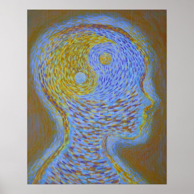 Balanced Mind Purple and Gold Poster (Front)