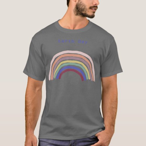 Balanced Rainbow Earth Day T_Shirt