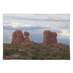 Balanced Rock, Arches National Park cloth placemat