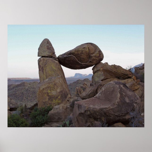 Balanced Rock - Big Bend, Texas Poster (Front)