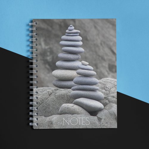 Balanced Rock Cairns Photo Notebook