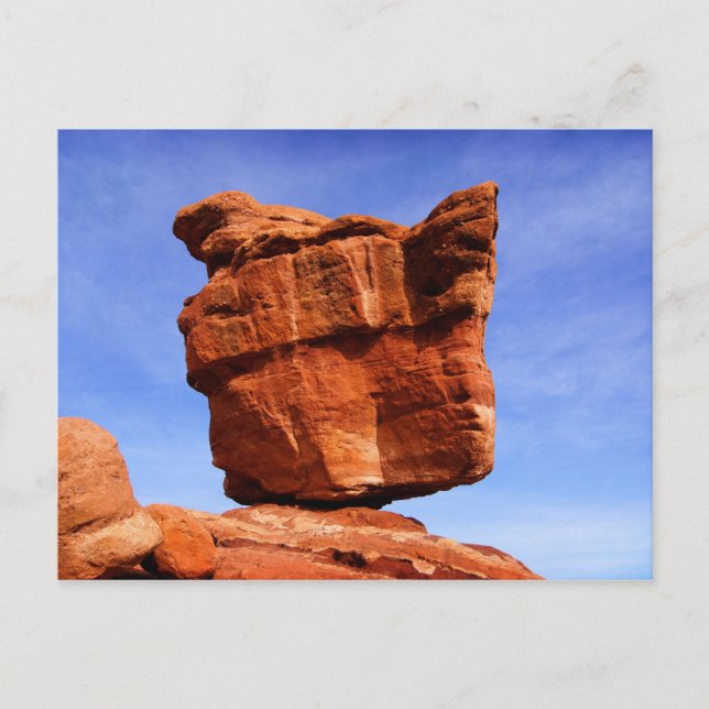 Balanced Rock, Garden of the Gods Postcard (Front)
