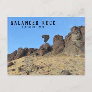 Balanced Rock Idaho Photo Postcard