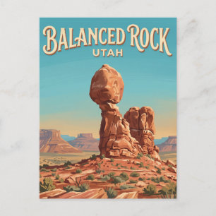 Balanced Rock Moab Utah Postcard