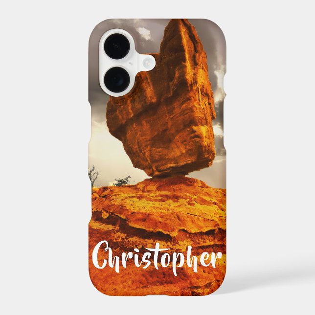 Balanced Rock Personalized Name Iphone Case (Back)