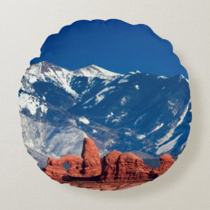 Balanced Rock Trail Round Pillow