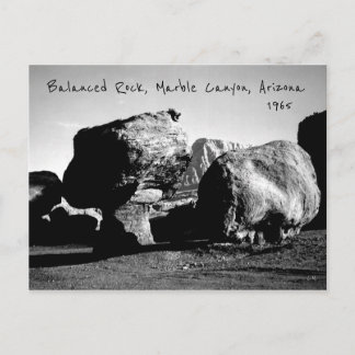 Balanced Rock, USA Marble Canyon Arizona 1965 Postcard