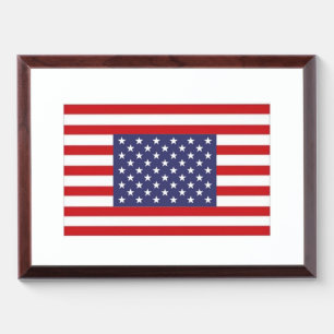 “Balanced Stars” American Flag Playing Cards Award Plaque