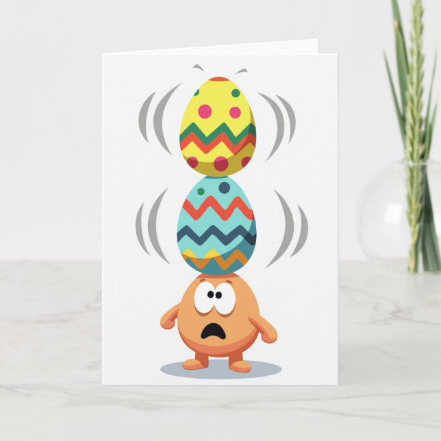 Balancing Act Funny Friend Card (Front)