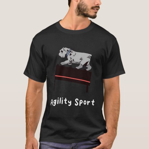 Balancing Dog For Agility Sport T_Shirt