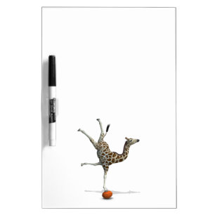 Balancing Giraffe Dry Erase Board
