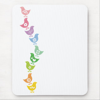 Balancing Retro Rainbow Chicks Fun Custom Mousepad