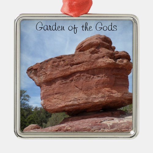 Balancing Rock_ Garden of the Gods Metal Ornament