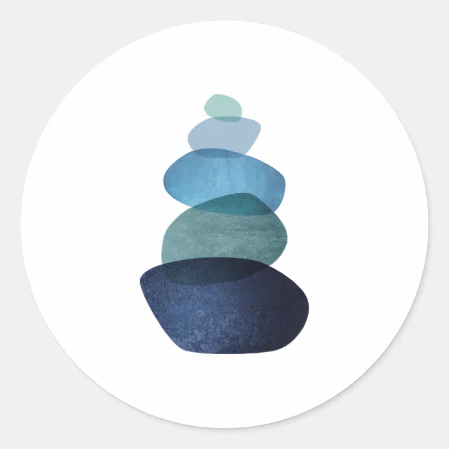 Balancing Stones Classic Round Sticker | Zazzle