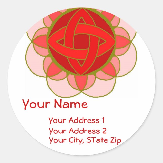 "Balancing the Root Chakra" Address Label (Front)