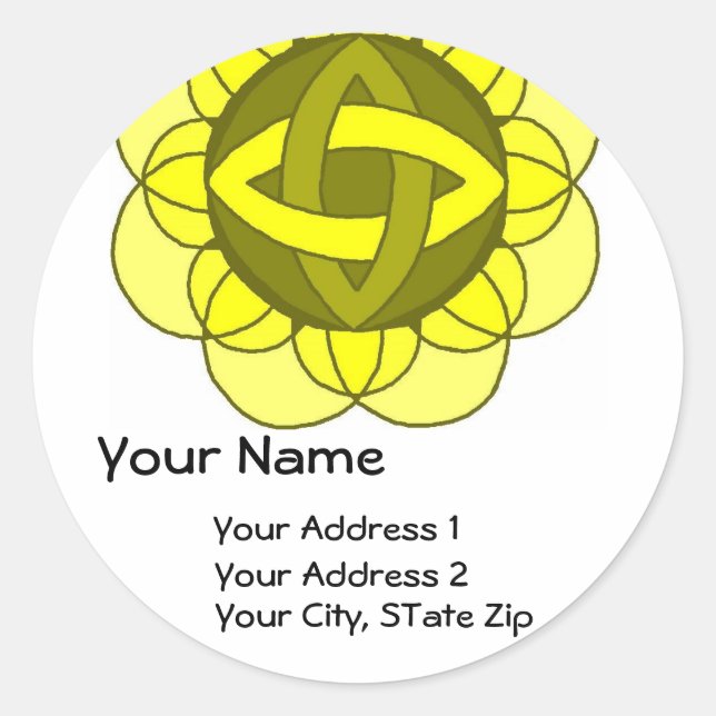 "Balancing the Solar Plexus" Address Label (Front)