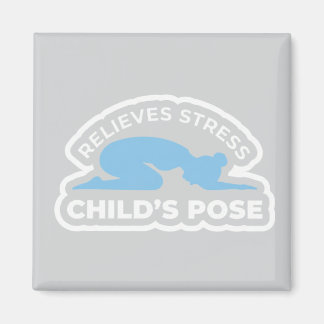 Balasana Child’s Pose • Relieves Stress Yoga Magnet