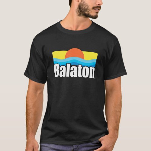 Balaton Lake Retro Magyarorszg Hungary T_Shirt