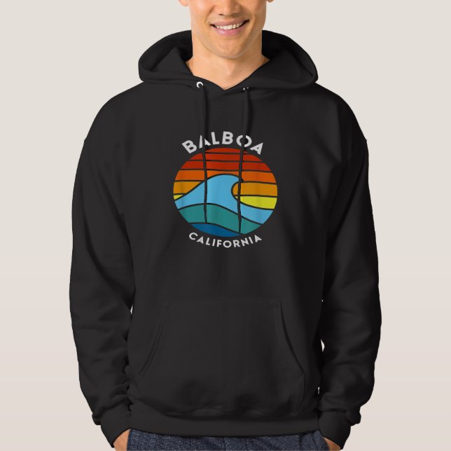 Balboa California Retro Wave Hoodie (Front)