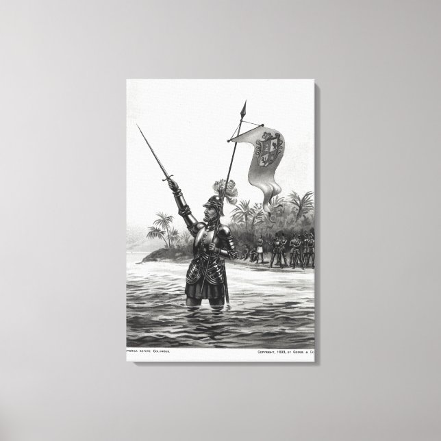 Balboa Claiming Dominion Canvas Print (Front)