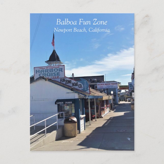 Balboa Fun Zone, Newport Beach, California Postcard (Front)
