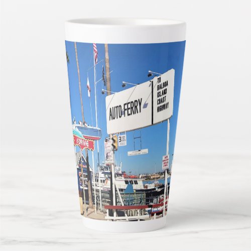 Balboa Island Ferry Newport Beach California Latte Mug