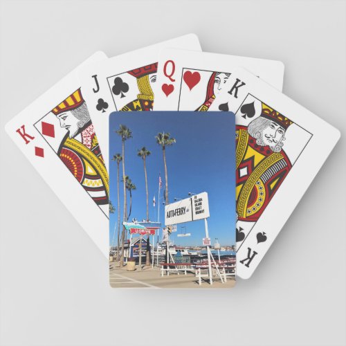 Balboa Island Ferry Newport Beach California Playing Cards