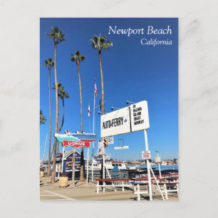 Balboa Island Ferry, Newport Beach, California Postcard